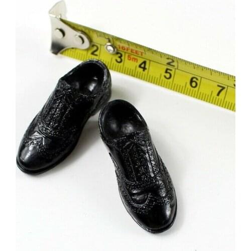 A27-20 1/6th Soldier Leather Shoes Model for 12" Action Figure Doll