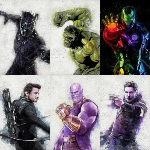 Diamond Painting Marvel Superhero Avengers Iron Man Cross Stitch Diamond Embroidery Sale Art Gift Bead Picture Kits Wall Decor