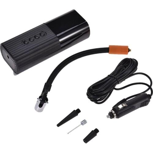 Car Mini Air Pump Portable Tire Inflator Tire Pump Mini Air Compressor 12V 70PSI With LED For Car Motorcycle Basketball Football