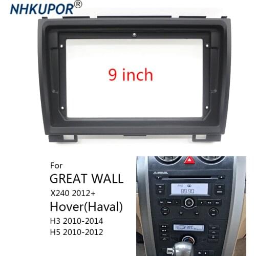 9" Car Universal Android Multimedia Player Fascia Head Unit Frame Kit For Great Wall Haval Hover H3 H5 2010 2011 2012 2013 2014