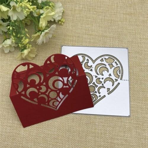 Flower heart Frame Metal Cutting Dies For DIY Scrapbooking Album Embossing Paper Cards Decorative Crafts