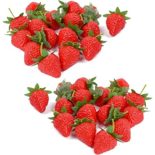 Fake Strawberry Artificial Lifelike Small Strawberries Simulation Fruits Festival Decoration, Decorating Craft Projects