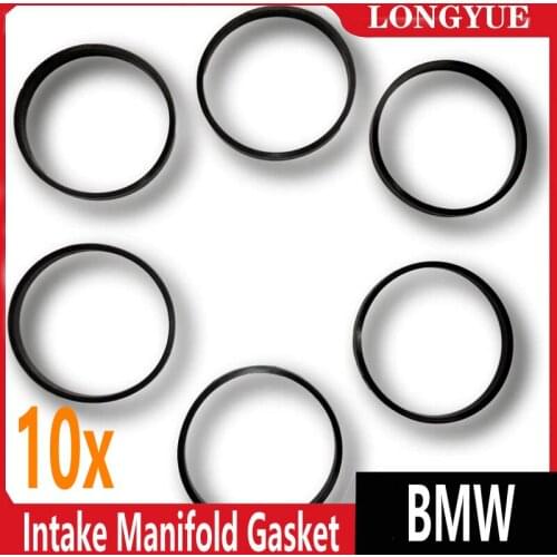 10Pcs Intake Manifold Gasket Set for BMW E60 E70 E90 E92 325i M2 M6 X5 435i 527i 550i Replace 11617547242 11 61 7 547 242