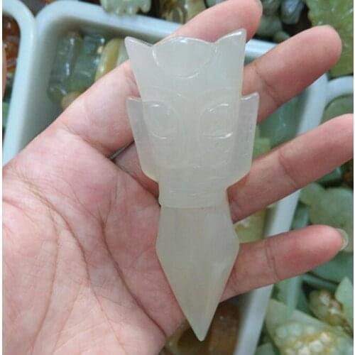 Antique jade jade pendant old Facebook evil Pendant necklace free shipping