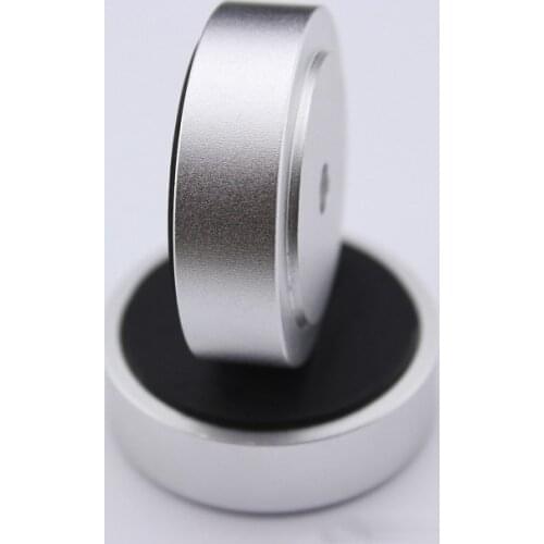 New Rubber Ring Shock Absorber Top Aluminum Machine Foot Amplifier Feet Speaker Turntable Feet 40*10MM 4Pieces Free Shipping