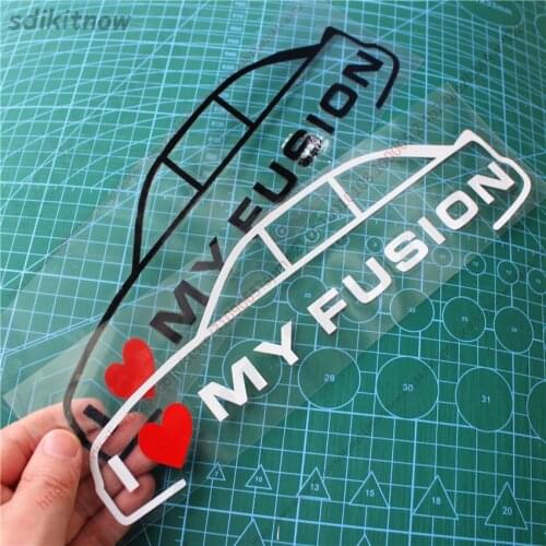 New I love my car Sticker Vinly Decal Styling Door Windows Trunk Decoration For ford fusion 2014 2015 2016 2017 2018 accessories