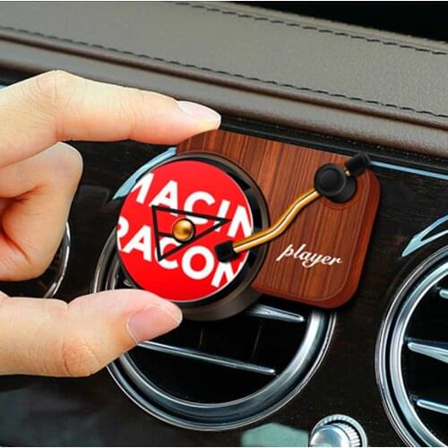Car Air Freshener Record Player Car Perfume Clip Vintage Vinyl Spin Phonograph Air Vent Outlet Aromatherapy Clip Smell Diffuser