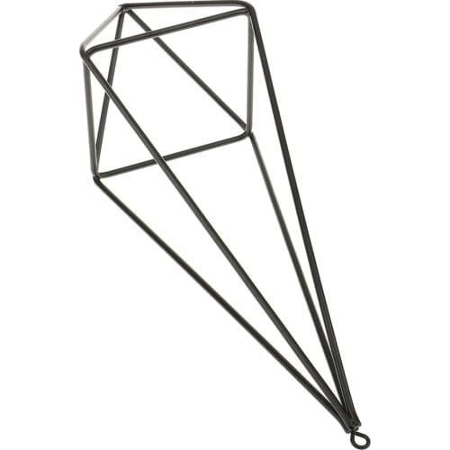 Freestanding 26cm Hanging Metal Tillandsia Air Plant Rack Holder Pot Black