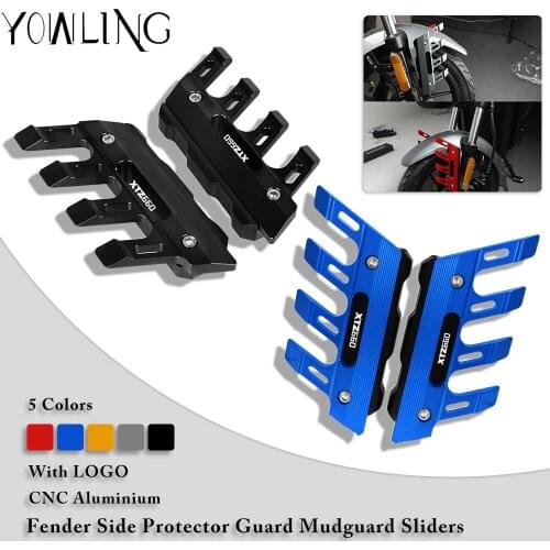 Motorcycle CNC Front Fender Side Protection Guard Mudguard Sliders FOR YAMAHA XT660Z/R XT660X/660E XTZ 660 H/N Tenere