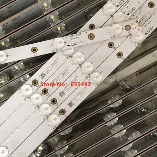 New 40 PCS/lot 12LED LED backlight strip for 43PUS6551 43PUS6401 LB43014 V0_00 43PUS6501 43PUS6101 43PUS6201 TPT430U3 43PUH6101