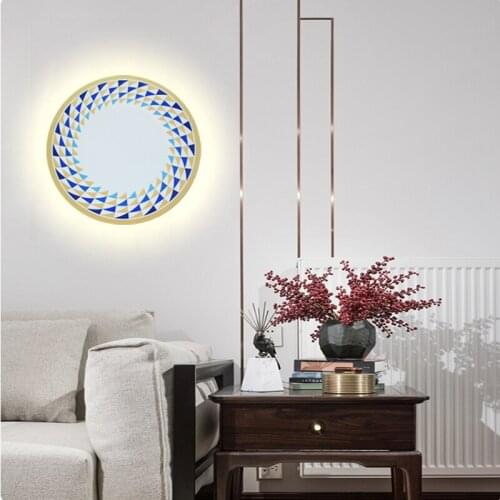 LED ceiling lamp living room wall lamp bedroom bedside lamp villa indoor lighting restaurant creative lamp modern disc lamp