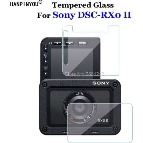 1Set=2 Pcs/Lot For Sony DSC-RX0 II RX02 RX0M2 Soft Transparent Tempered Glass Back Camera Lens And LCD Screen Protector Film