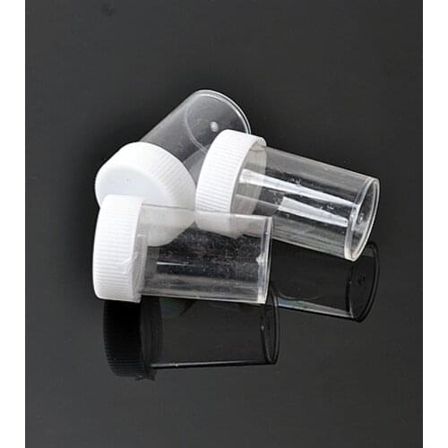 10pcs Portable Plastic Refillable Empty Jar Box Travel Makeup Nail Art Bead Storage Container Round Transparent Cream Bottle New