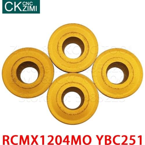 10pcs RCMX1204MO YBC251 RCMX 1204MO YBC251 Carbide Inserts Turning inserts Milling cutter Tools CNC Metal lathe tools for Steel