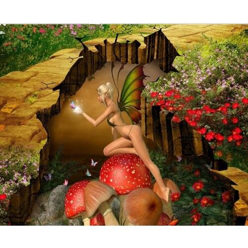 3D wall murals wallpaper floor cartoon Waterproof floor mural painting Custom Photo self-adhesive 3D floor