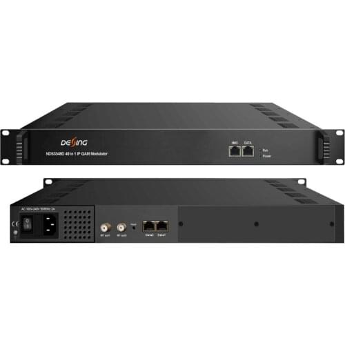 48-channel IP multiplexing scrambling QAM modulator IP to DVB-C 48 channel output