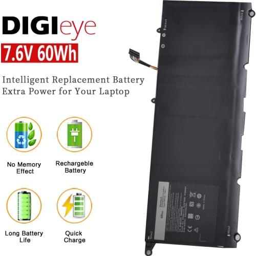7.6V 60Wh PW23Y Laptop Battery for Dell Xps 13 9360 XPS 13-9360-D1605G Series 0RNP72 TP1GT 0TP1GT