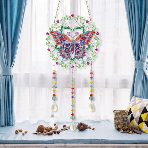 DIY diamond painting wind chimes Christmas ornaments garlands door and window decoration suncatcher