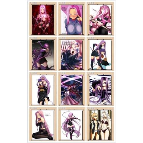 Coscase Japanese Anime Decorative Pictures Fate/Grand Order FGO Lancer Medusa Home Decor Wall Scroll Poster