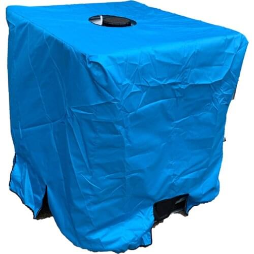 Rain Barrel Cover IBC Ton Barrel Protective Cover Rain Barrels Anti-UV Sun Protective Water Resistant Blue