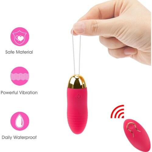 Erotic Wireless 10 Modes Egg Bullet Vibrator Silicone Vaginal Balls G Spot Clitoris Stimulator Adult Sex Toys for Woman Sex Shop