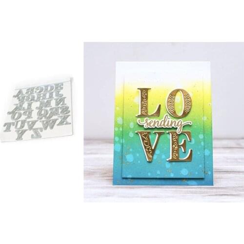 Metal cutting dies A-Z uppercase letters mold Scrapbook cards making paper craft knife mould 2020 new arrival