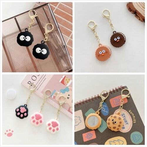 Cute Cartoon Cat Case For Apple Airtag Case Silicon Bear Locator Tracker Protective Sleeve Cover For Airtags Case Keychain Shell