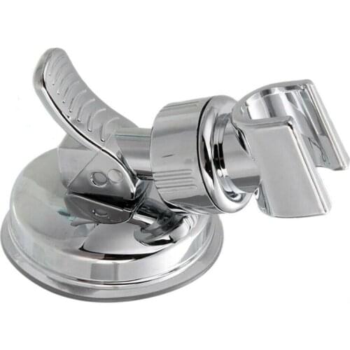 Powerful Suction Cup Shower Bracket Base Bathroom Plastic Adjustable Wall Suction Shower Nozzle Fixed Wall Rack