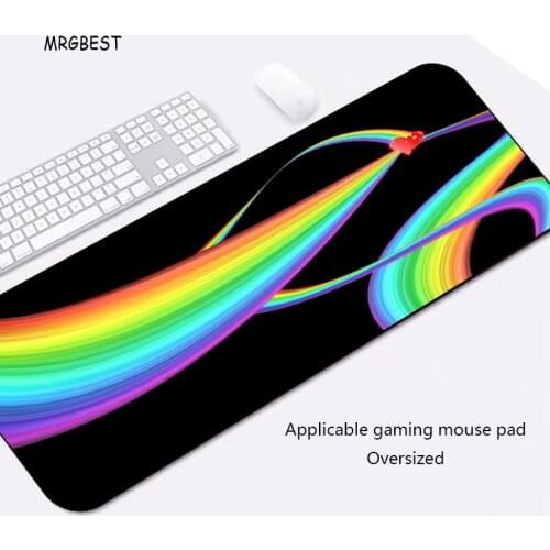 MRGBES In Stock Mouse Pad Big Size Locking Edge with Creative Colorful Picture Thermal Transfer Mats for CS GO Gaming