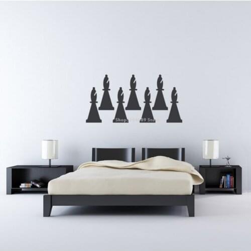 Pawn Chess Piece Board Games Wall Sticker Living Room Home Decoration For teens Bedroom Wall Decor Removable decal mural DG374