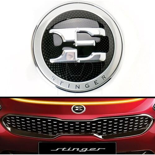 New Genuine OEM Front Rear Nameplate E logo Stinger Emblem for Stinger 17-18