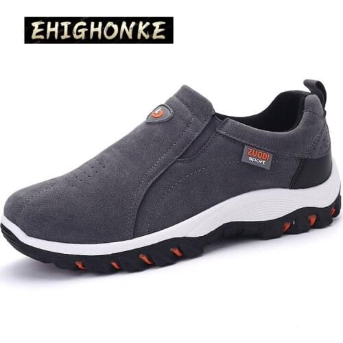 New style mens shoes one-step classic brand comfortable non-slip sneakers breathable large size 39-48homme mens walking shoes