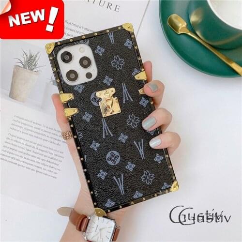 New Luxury Square PU Leather Case For Huawei Y6 Y7 PRIME 2019 Y9 2019 Fashion Vintage Lattice Leather Back Cover for Honor 8X