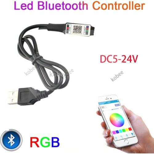 USB Mini RGB Bluetooth Controller DC 5V-24V 3X2A 6A RGB Led controller For LED Strip Light 5630 5050 3528 2835