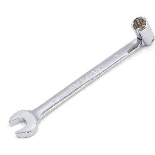 Uxcell 10mm Swivel Head Combination Socket Spanner Wrench Auto Car Repairing Tool