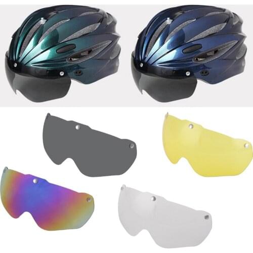 Bike Helmet Replacement Visor Windproof Anti-UV Cycling Helmet Goggle Lens Parts