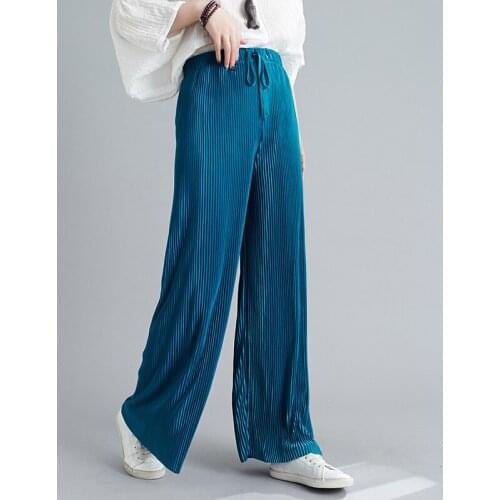 Woman Spring High Waist Wide Leg Clothing Streetwear Vintage Pants High Quality 2021 Summer Fashion Straight Pants Plus Size