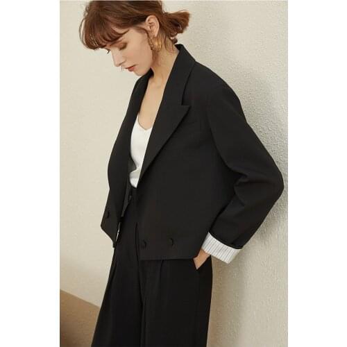 2020 New Black Spring Summer Ladies Suit Blazer Office Wear Female Work Wear Office Suit Blazer Women Suits 2 Piece Set Women