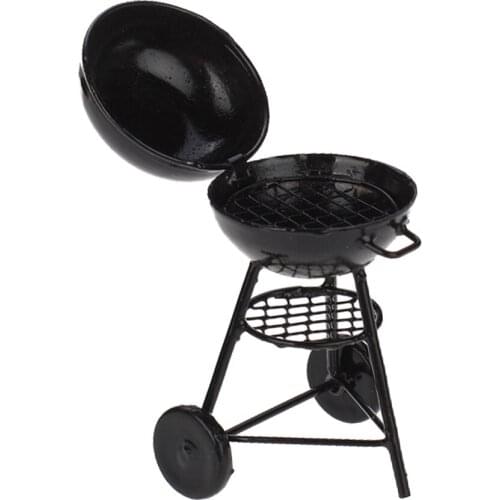 1/12 Dollhouse Picnic Utensili Da Cucina Barbecue Barbecue Forno Per