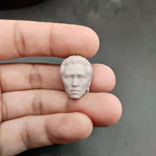 1/12 Scale God of Gamblers Stephen Chow Head Sculpt Unpainted Fit 6" ML Figure
