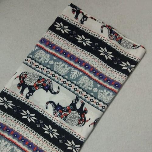 1 Meter African Style Lucky Colorful Elephant Rayon Fabric African Patchwork Soft Smooth Fabric For Home Decor Shirt Baby Cloth