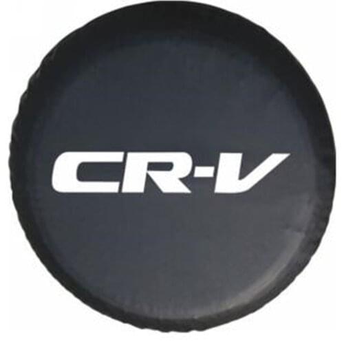 1Pcs Car stickers 14" 15" Inch PVC Leather Space-Saving Spare Wheel Protective Cover Car Accessories For Honda CRV CR-V
