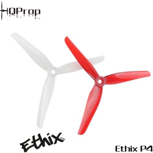 2Pairs HQPROP Ethix P4 Candy Cane Prop 5140 5.1X4X3 3-Blade PC Propeller for RC FPV Racing Freestyle 5inch Drones DIY Parts