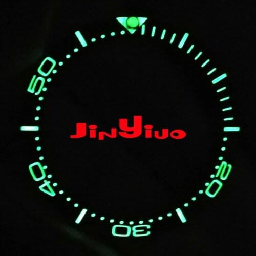 38mm Black/Blue Watch Bezel Ring Insert Super Luminous Fit for 40mm Automatic Mens Watch