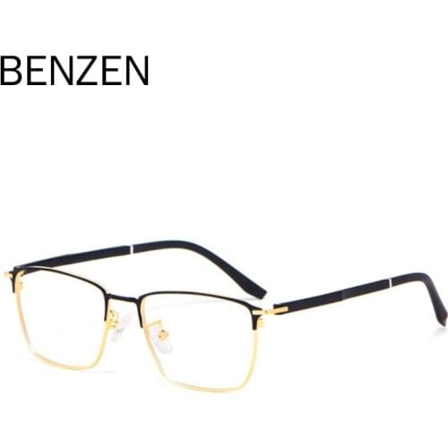 BENZEN Optical Glasses Frame Men Square Prescription Eyeglasses Frame Vintage Myopia Eyewear For Women 5303