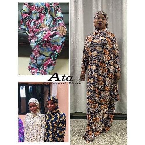 FREE SHIPPING Muslim Hijab Loose Jilbab Prayer Suit Kaftan ISLAMIC Coordinate 2PIECE SET RAMADAN WORSHIP Womens Prayer Garment