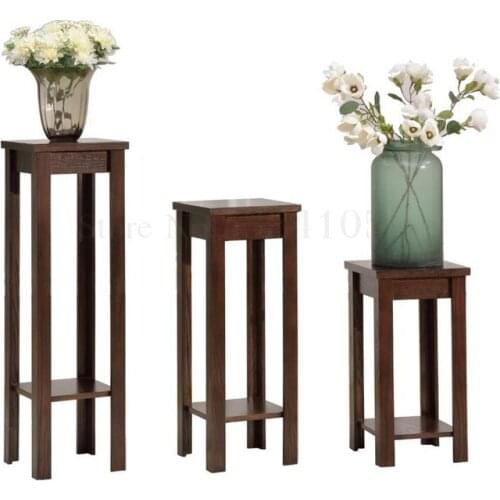 Decorative Frame Living Room Solid Wood Flower Stand American Country Wooden Floor Flower Pot Simple Old Shooting