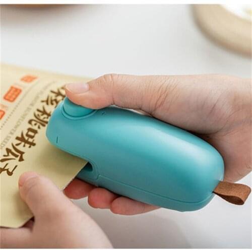 Food Packaging Bag Sealers Portable USB Recharge Mini Sealer Food Preservation Moisture-proof Electro-thermal Seal Home E11979