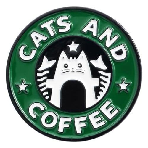 Animal badge cat enamel brooches cute cartoon pins for friends jewelry