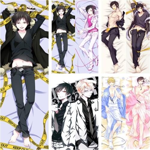 Anime DuRaRaRa!! Characters Orihara Izaya & Heiwajima Shizuo & Ryugamine Mikado Dakimakura pillow cover hugging body pillowcase